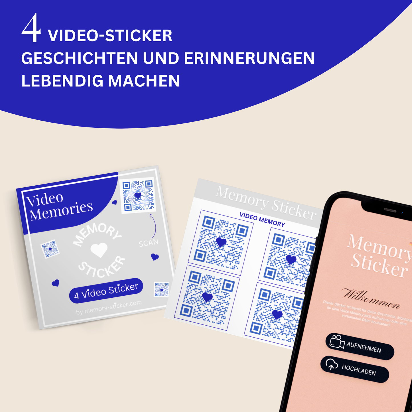 Voice Memory  4 QR Audio Sticker